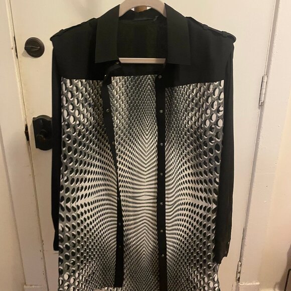 L.A.M.B. Techno Dot Button Down Shirt - Picture 3 of 7